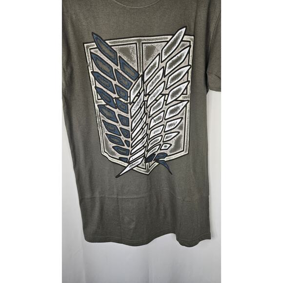 Official Attack On Titan Survey Corp Season 2 Green T-shirt Size Small - Picture 2 of 4